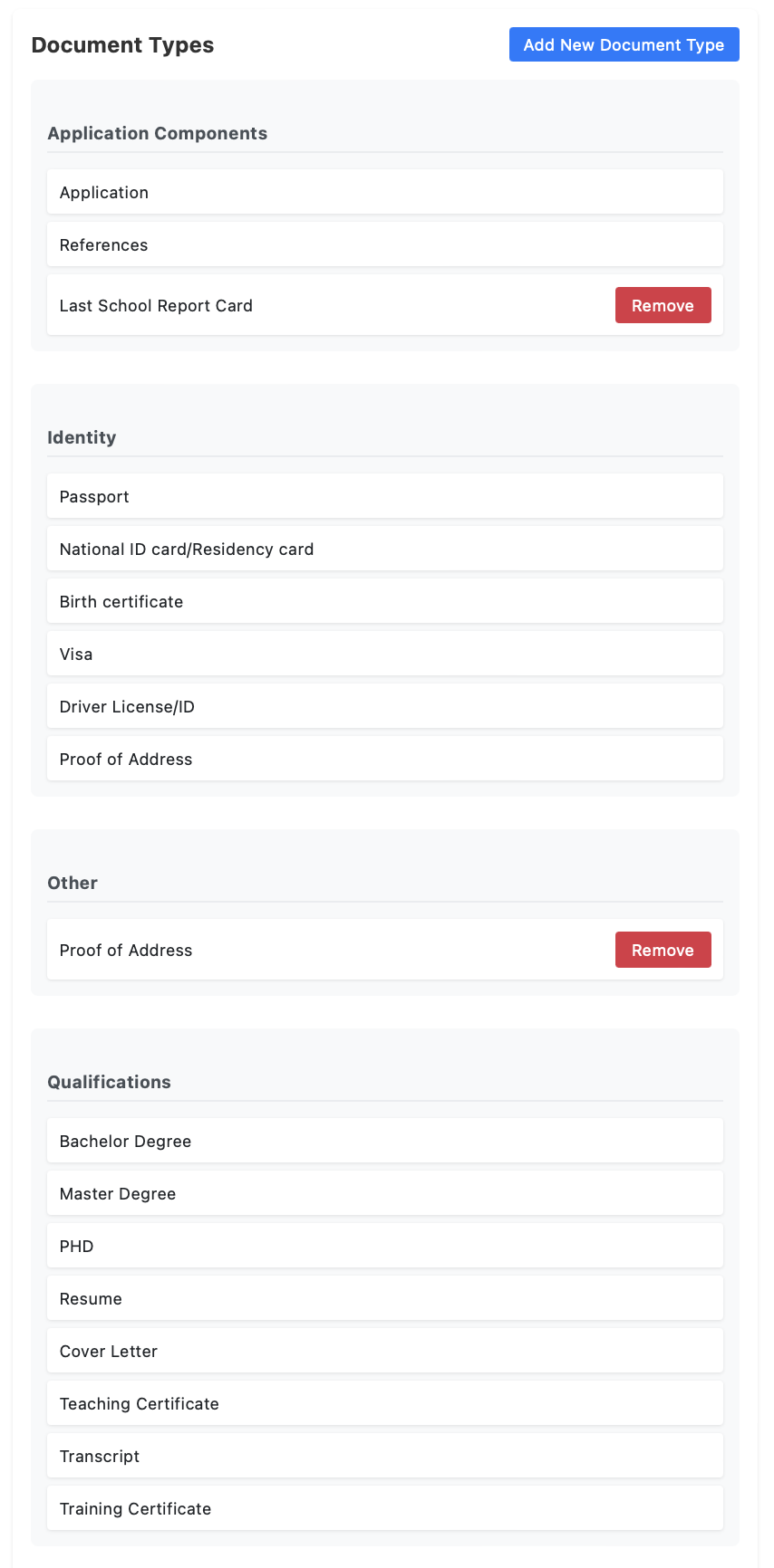 Document Customization Interface